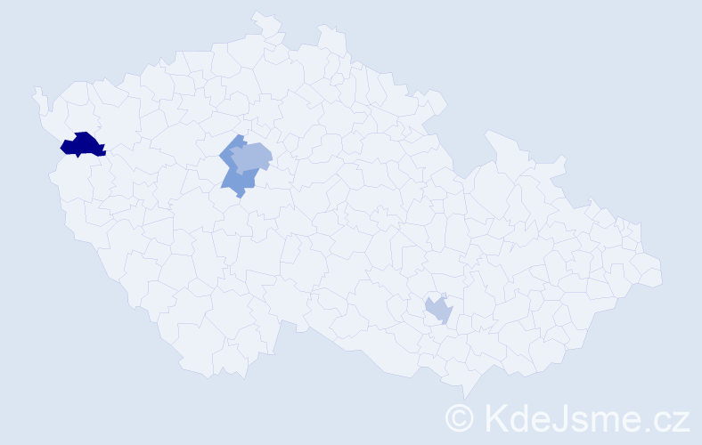 Jméno: 'Bashar', počet výskytů 7 v celé ČR