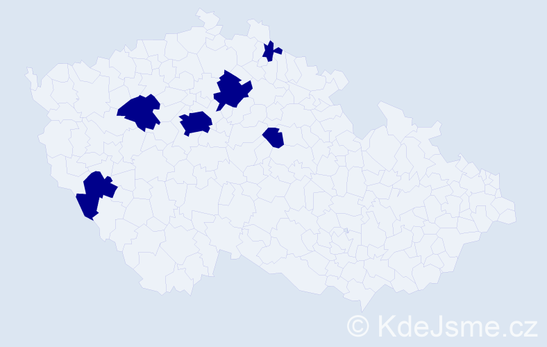 Jméno: 'Thi Anh Dao', počet výskytů 6 v celé ČR