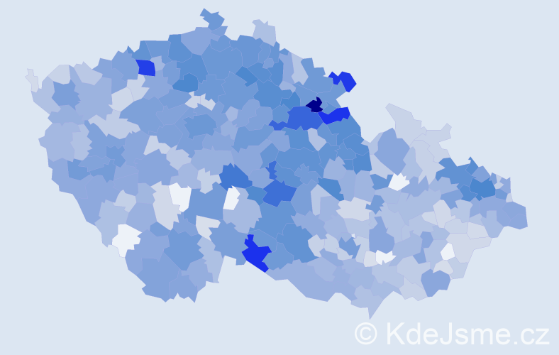 Jméno: 'Naďa', počet výskytů 2089 v celé ČR