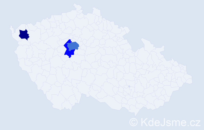 Jméno: 'Desislava', počet výskytů 7 v celé ČR