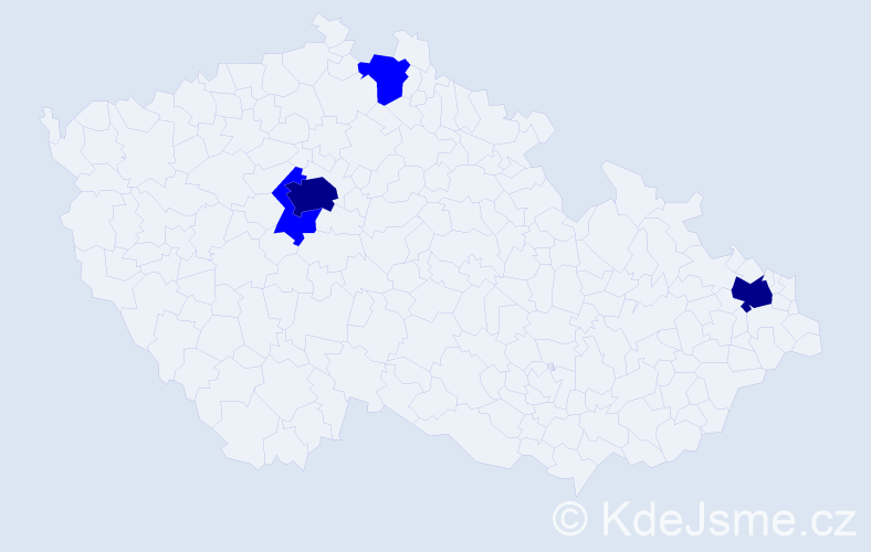 Jméno: 'Thanh Xuan', počet výskytů 6 v celé ČR