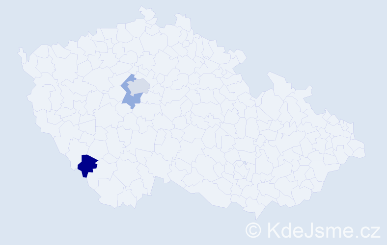 Jméno: 'Natálie Ema', počet výskytů 4 v celé ČR