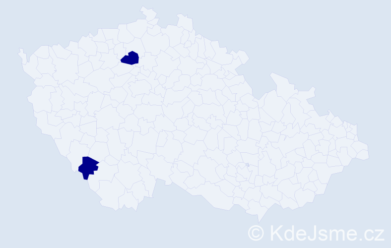 Jméno: 'Ištván', počet výskytů 2 v celé ČR