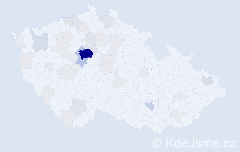 Jméno: 'Yan', počet výskytů 109 v celé ČR