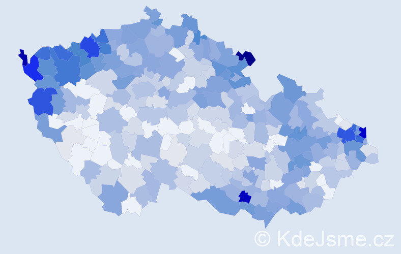 Jméno: 'Alžbeta', počet výskytů 1400 v celé ČR