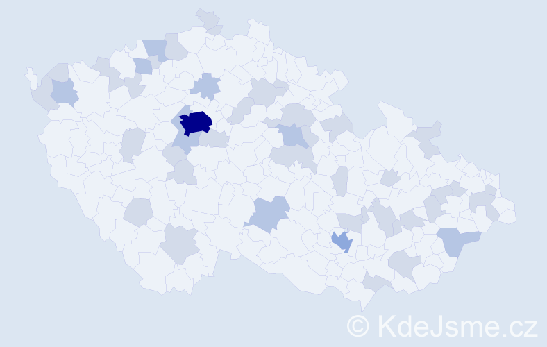 Jméno: 'Sean', počet výskytů 70 v celé ČR
