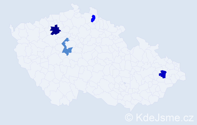 Jméno: 'Hoang Yen', počet výskytů 4 v celé ČR