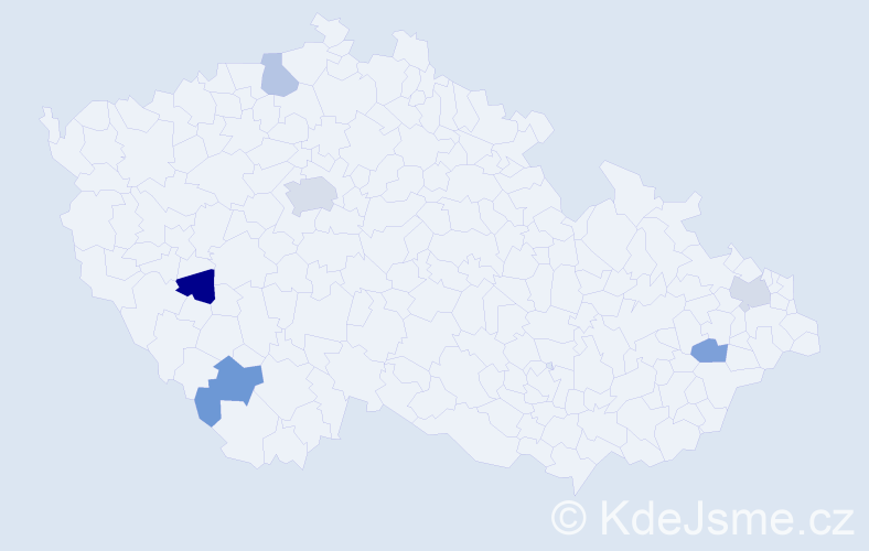 Jméno: 'Eleonore', počet výskytů 8 v celé ČR