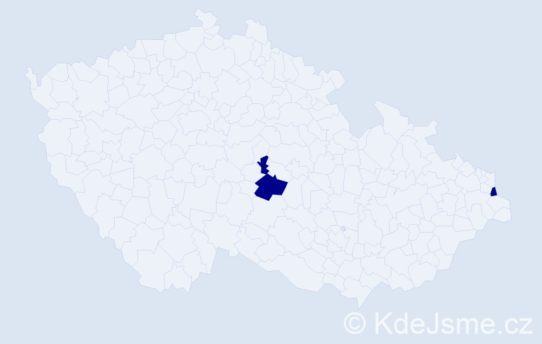 Jméno: 'Jan Maxmilian', počet výskytů 2 v celé ČR