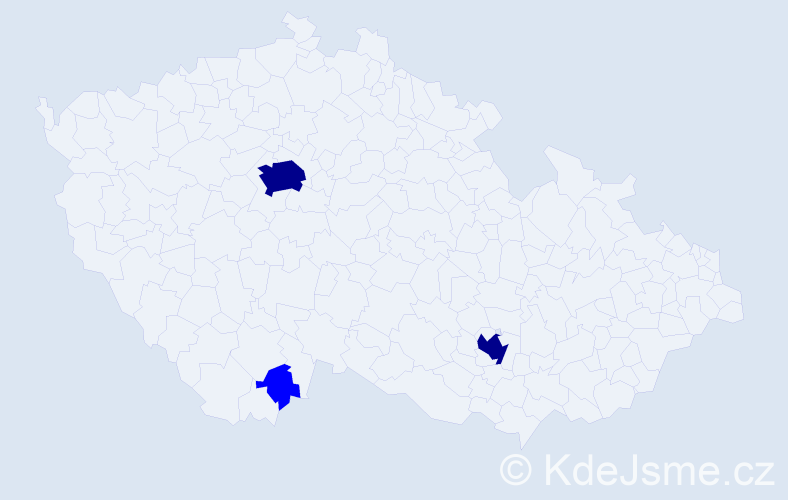 Jméno: 'Selin', počet výskytů 5 v celé ČR