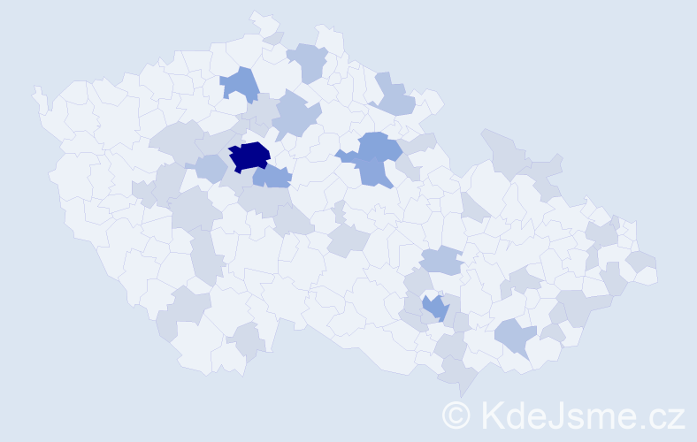 Jméno: 'Dorotea', počet výskytů 84 v celé ČR