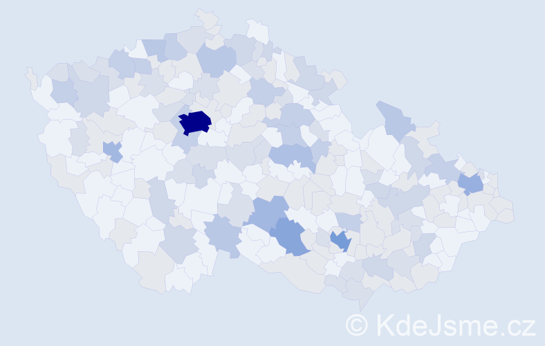 Jméno: 'Inka', počet výskytů 323 v celé ČR