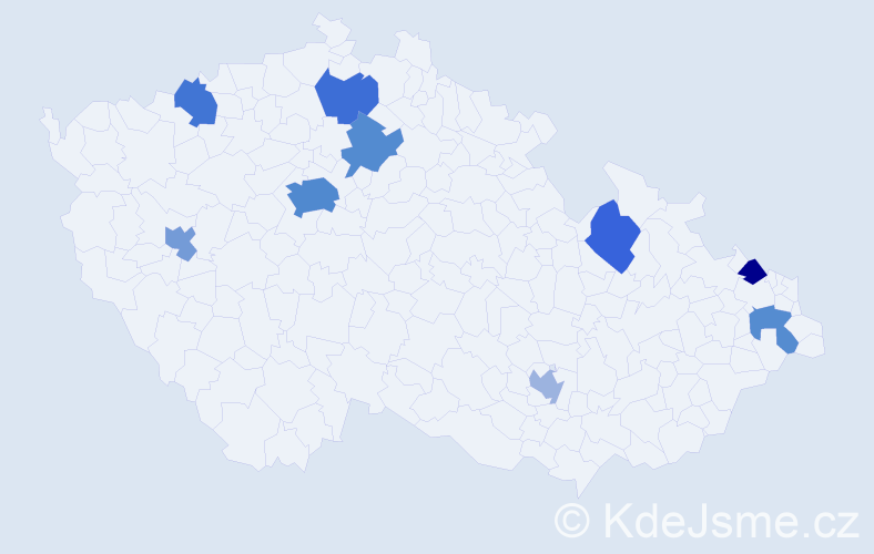 Jméno: 'Esad', počet výskytů 16 v celé ČR