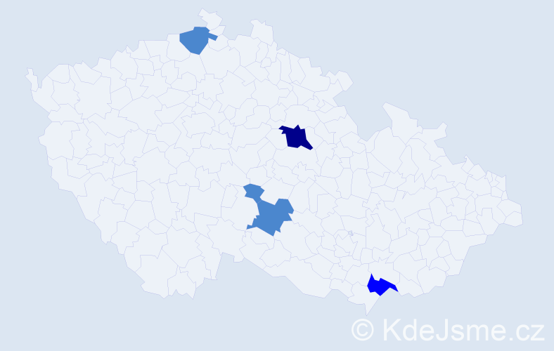 Jméno: 'Zdara', počet výskytů 8 v celé ČR