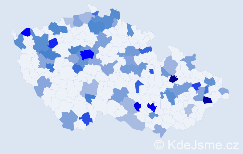 Jméno: 'Sophia', počet výskytů 167 v celé ČR