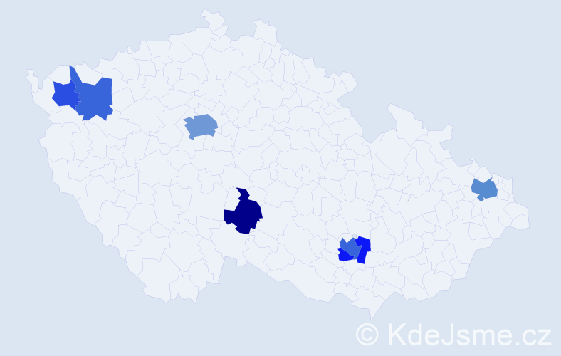 Jméno: 'Rayen', počet výskytů 14 v celé ČR