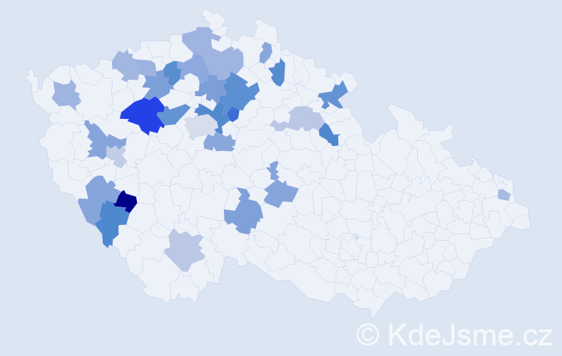 Jméno: 'Venuška', počet výskytů 41 v celé ČR