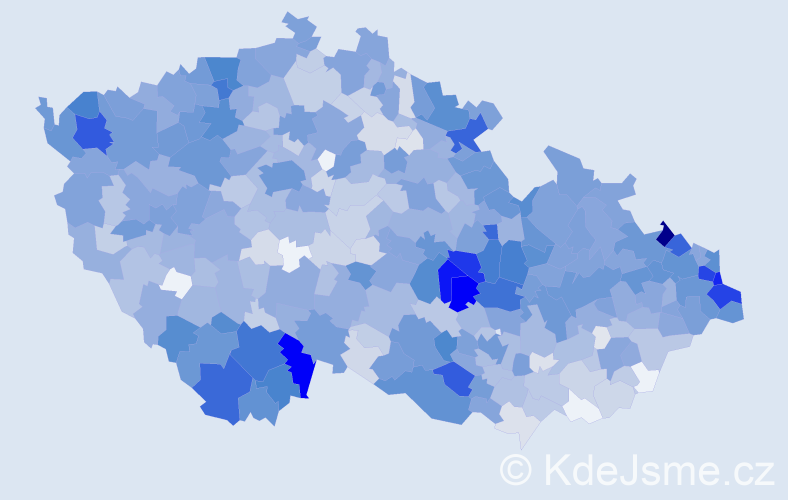 Jméno: 'Adolf', počet výskytů 3696 v celé ČR