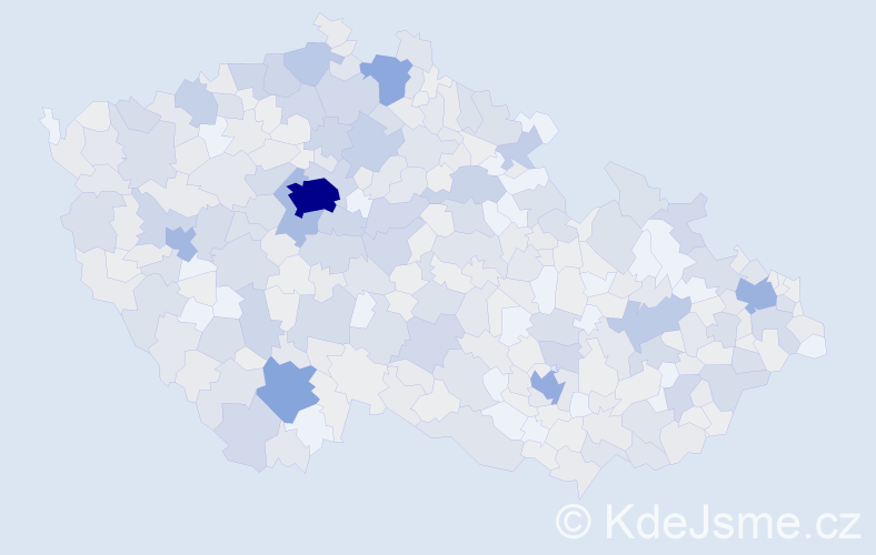 Jméno: 'Johanka', počet výskytů 894 v celé ČR