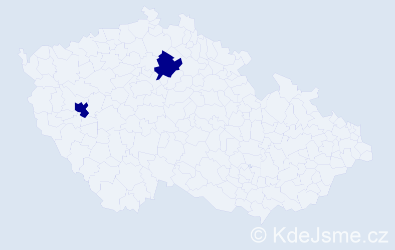 Jméno: 'Uugansuren', počet výskytů 2 v celé ČR