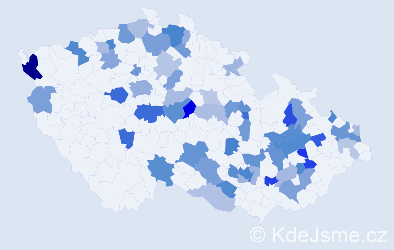Jméno: 'Chiara', počet výskytů 120 v celé ČR