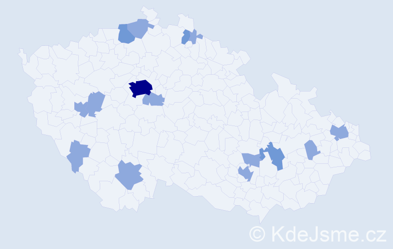 Jméno: 'Karola', počet výskytů 23 v celé ČR
