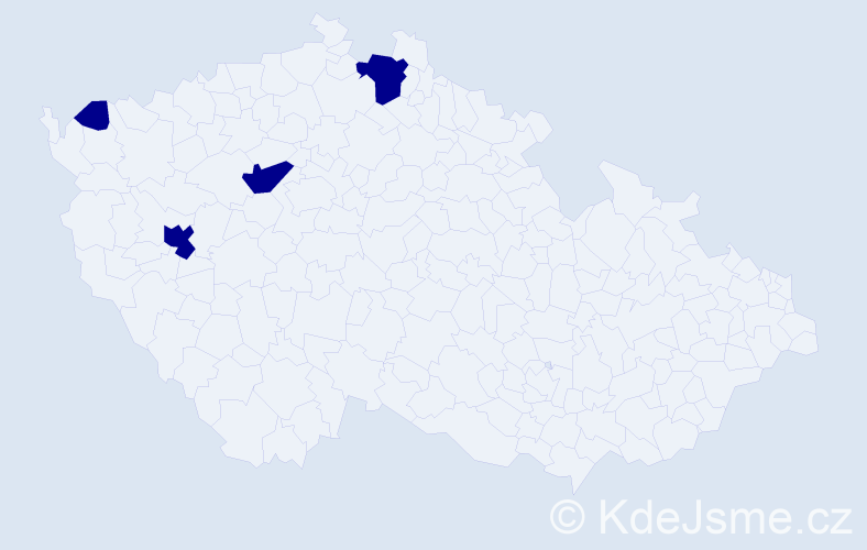 Jméno: 'Karin Anna', počet výskytů 4 v celé ČR
