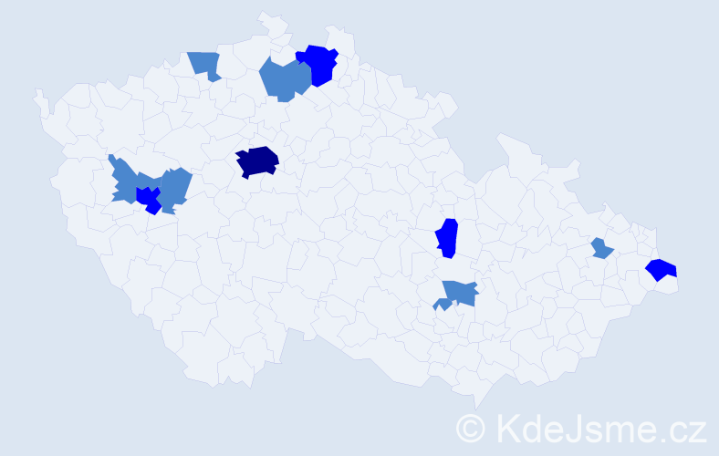 Jméno: 'Lotte', počet výskytů 18 v celé ČR