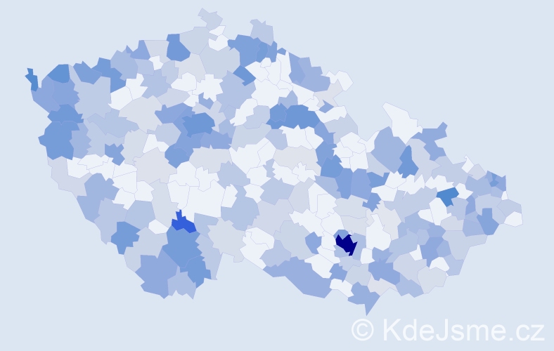 Jméno: 'Patrick', počet výskytů 517 v celé ČR
