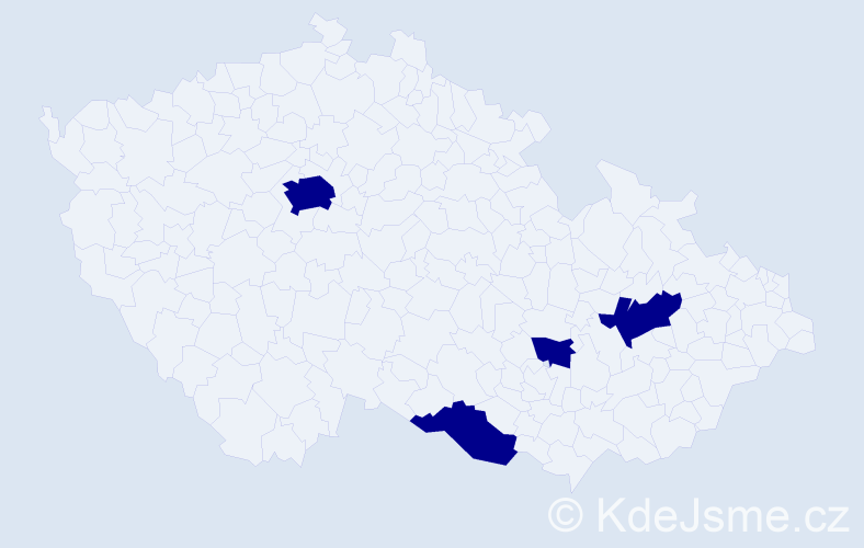 Jméno: 'Altanzaya', počet výskytů 4 v celé ČR