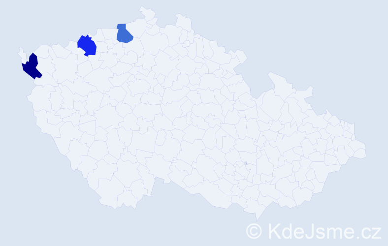 Jméno: 'Thanh Xuan', počet výskytů 3 v celé ČR