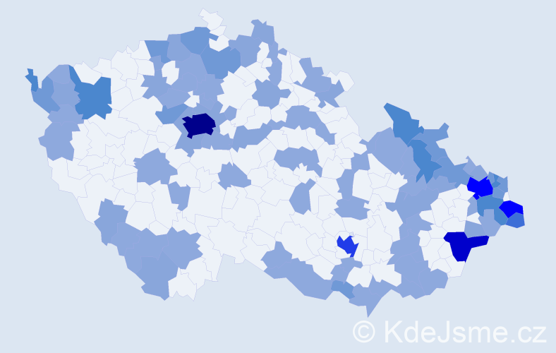 Jméno: 'Rozalie', počet výskytů 178 v celé ČR