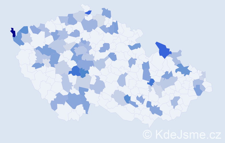 Jméno: 'Lili', počet výskytů 117 v celé ČR