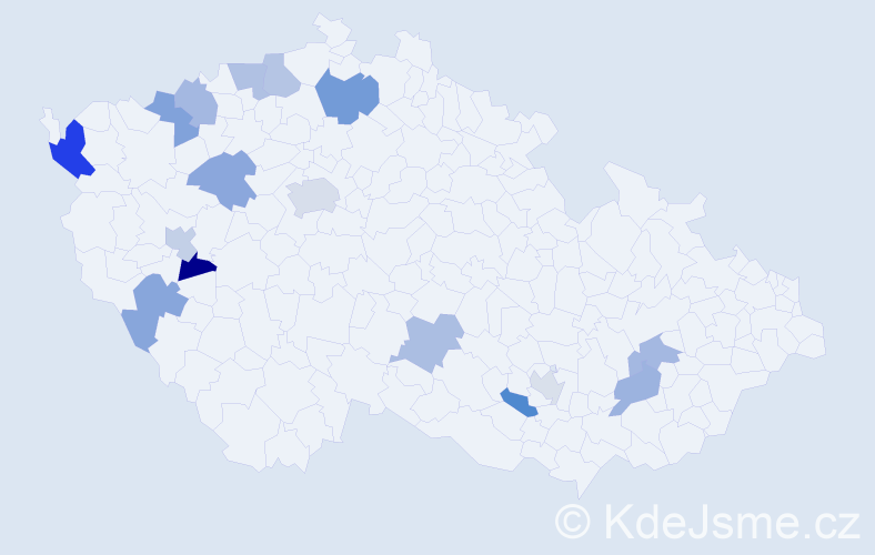 Jméno: 'Thao My', počet výskytů 21 v celé ČR
