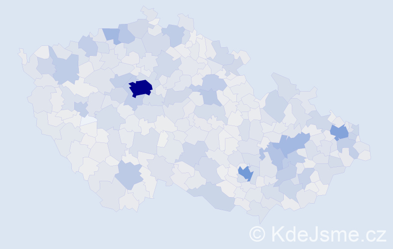 Jméno: 'Bedřich', počet výskytů 6999 v celé ČR