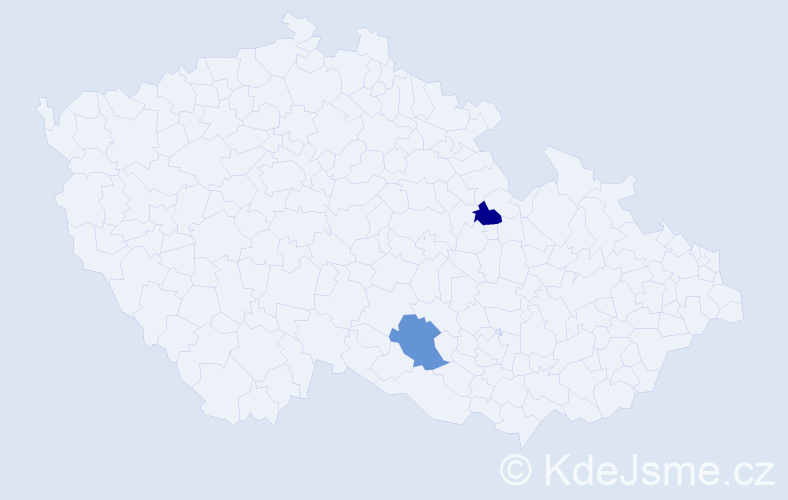 Jméno: 'Matyáš Aleš', počet výskytů 2 v celé ČR