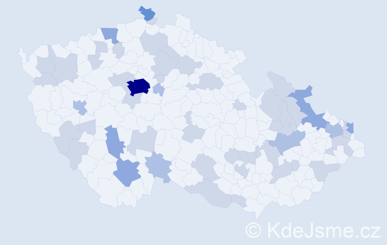 Jméno: 'Roxana', počet výskytů 90 v celé ČR