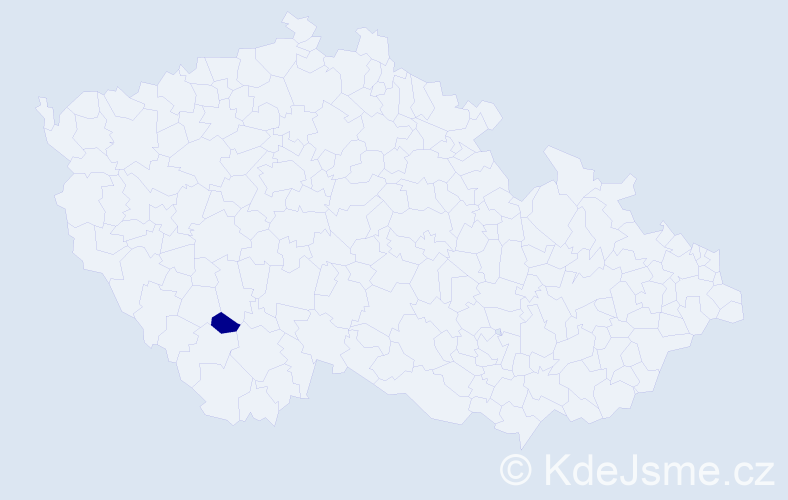 Jméno: 'Jan-Kristián', počet výskytů 1 v celé ČR