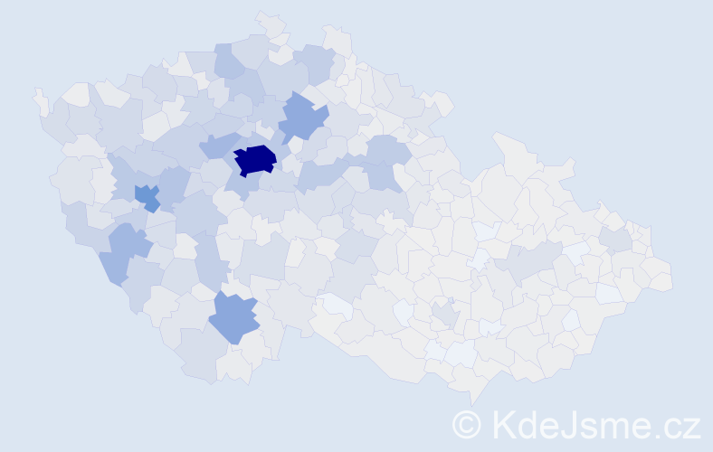Jméno: 'Václava', počet výskytů 6696 v celé ČR
