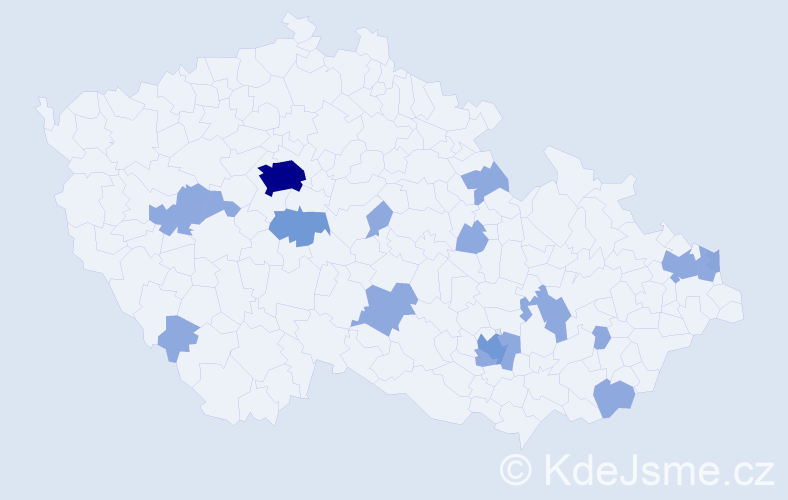 Jméno: 'Margaréta', počet výskytů 32 v celé ČR