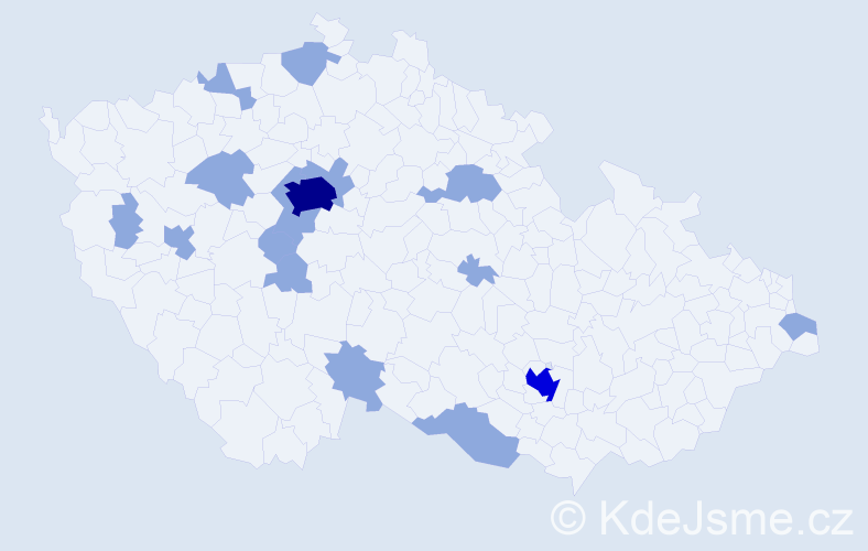 Jméno: 'Belinda', počet výskytů 28 v celé ČR