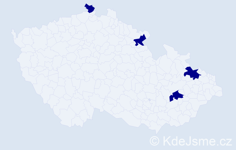 Jméno: 'Sebastián Petr', počet výskytů 4 v celé ČR