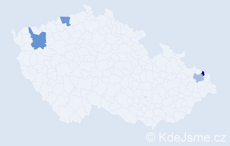 Jméno: 'Dinh Tai', počet výskytů 4 v celé ČR