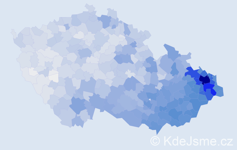 Jméno: 'Radim', počet výskytů 19414 v celé ČR