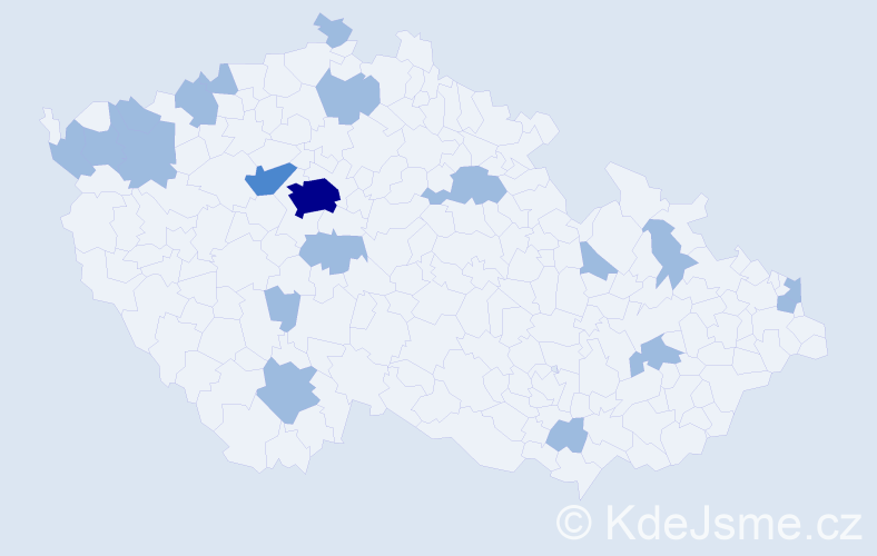 Jméno: 'Leticie', počet výskytů 24 v celé ČR