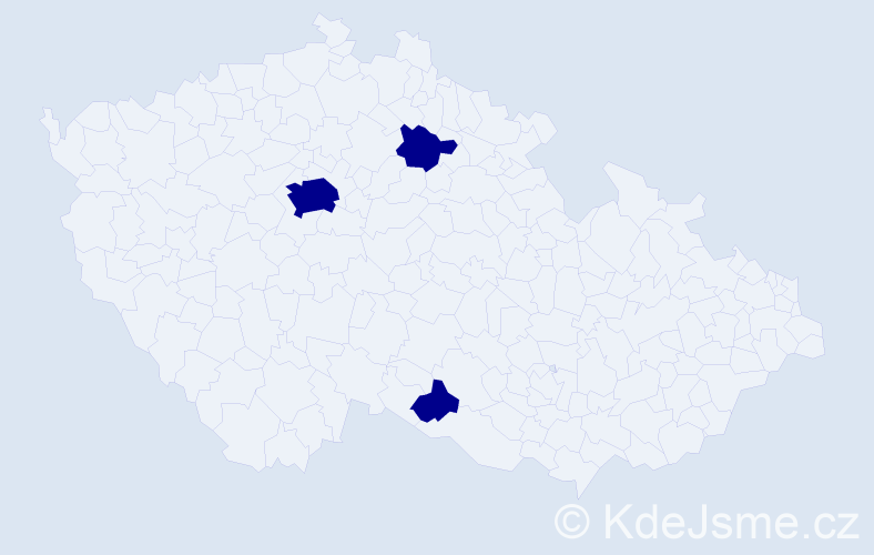 Jméno: 'Thi Tai', počet výskytů 3 v celé ČR