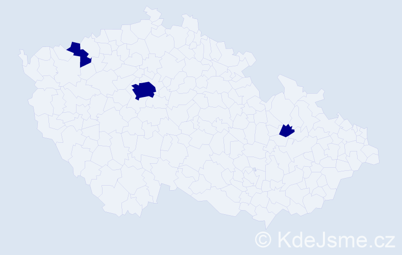 Jméno: 'Kryštof Michal', počet výskytů 3 v celé ČR