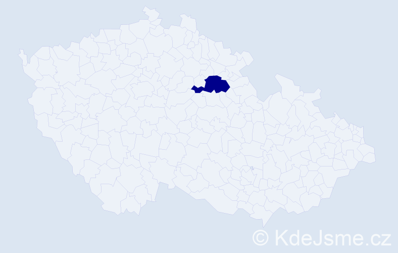 Jméno: 'Vojkan', počet výskytů 1 v celé ČR