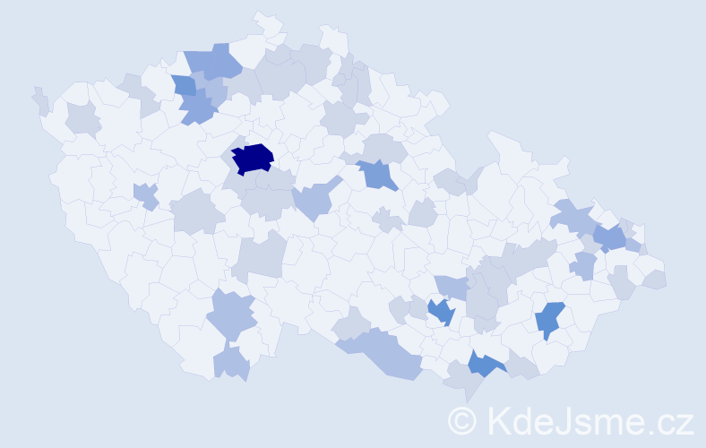 Jméno: 'Ria', počet výskytů 113 v celé ČR