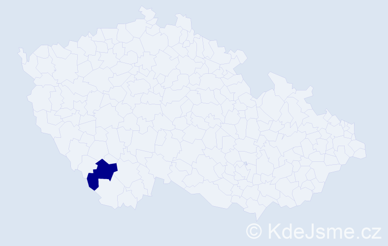 Jméno: 'Štěpánka Klaudie', počet výskytů 1 v celé ČR